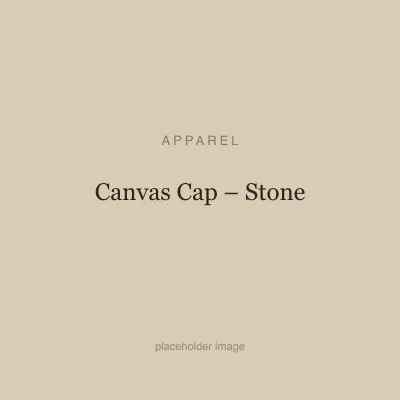 Canvas Cap – Stone