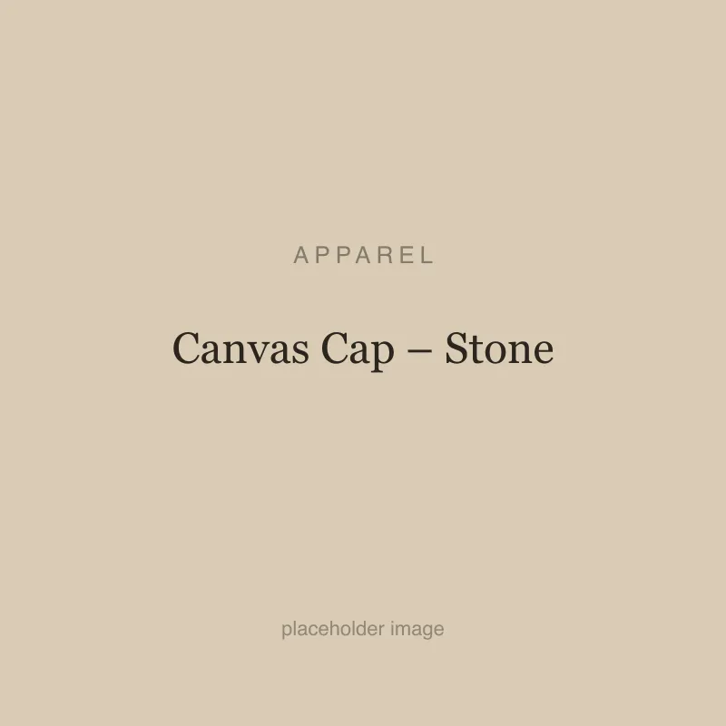 Canvas Cap – Stone