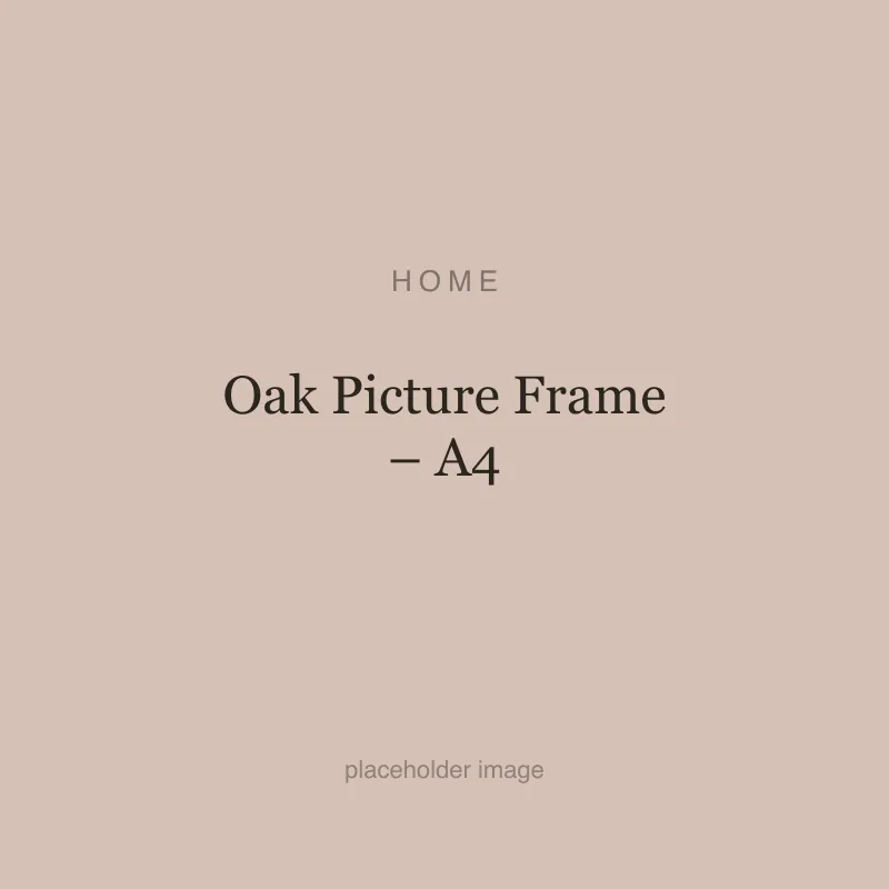 Oak Picture Frame – A4