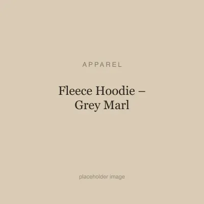 Fleece Hoodie – Grey Marl