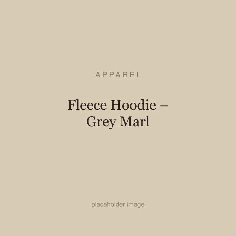 Fleece Hoodie – Grey Marl