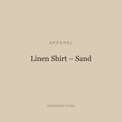 Linen Shirt – Sand