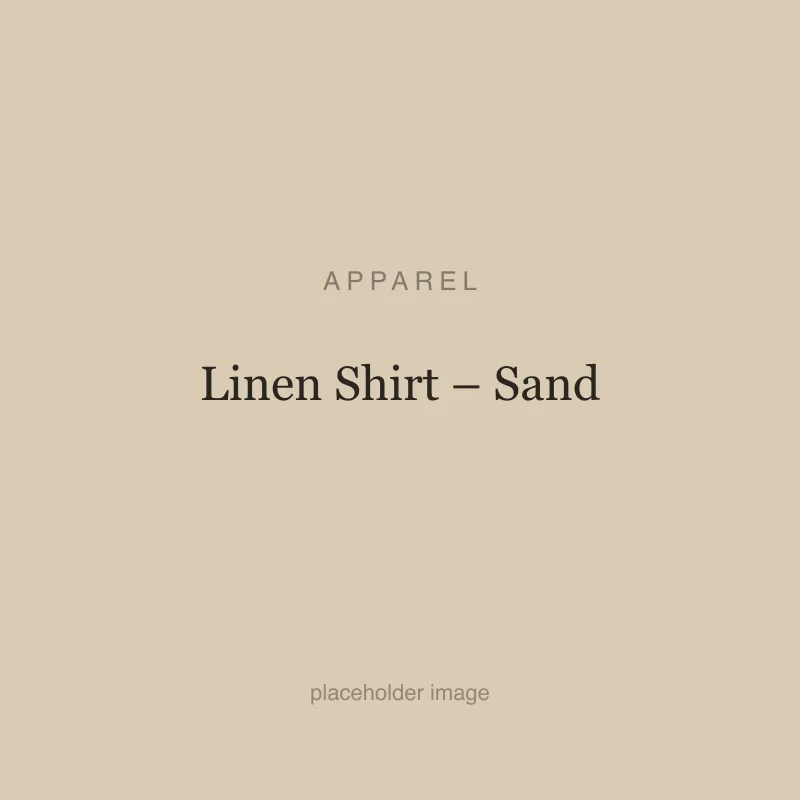 Linen Shirt – Sand