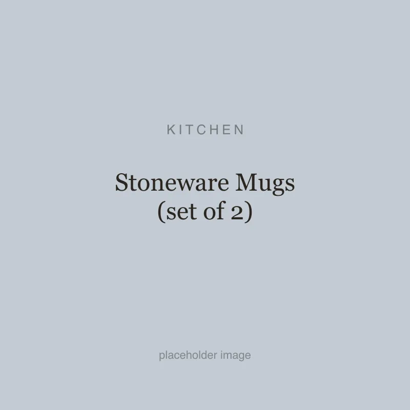 Stoneware Mugs (set of 2)
