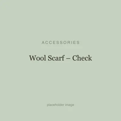 Wool Scarf – Check