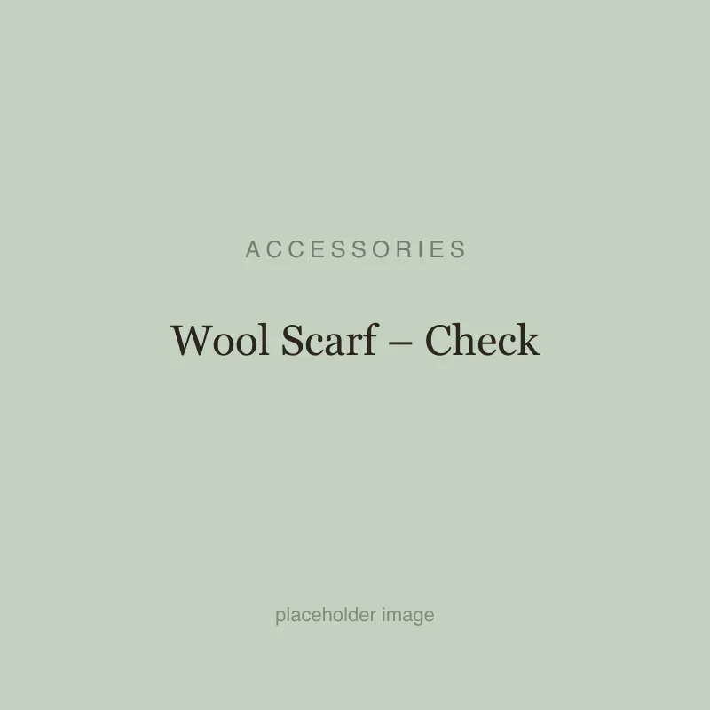 Wool Scarf – Check