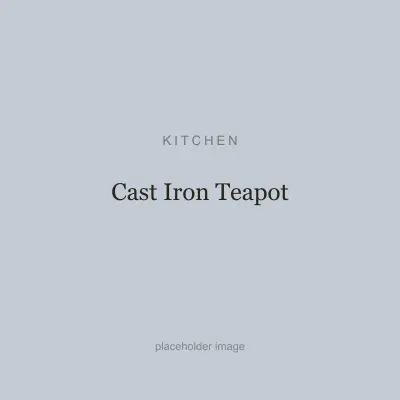 Cast Iron Teapot