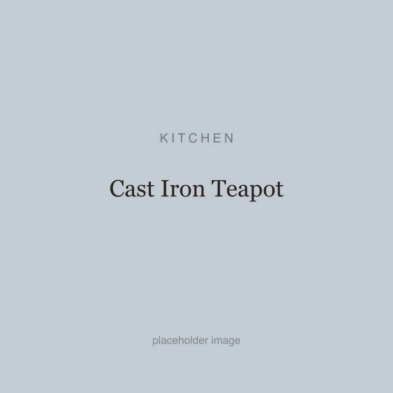 Cast Iron Teapot