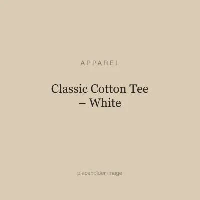 Classic Cotton Tee – White