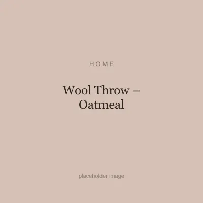 Wool Throw – Oatmeal