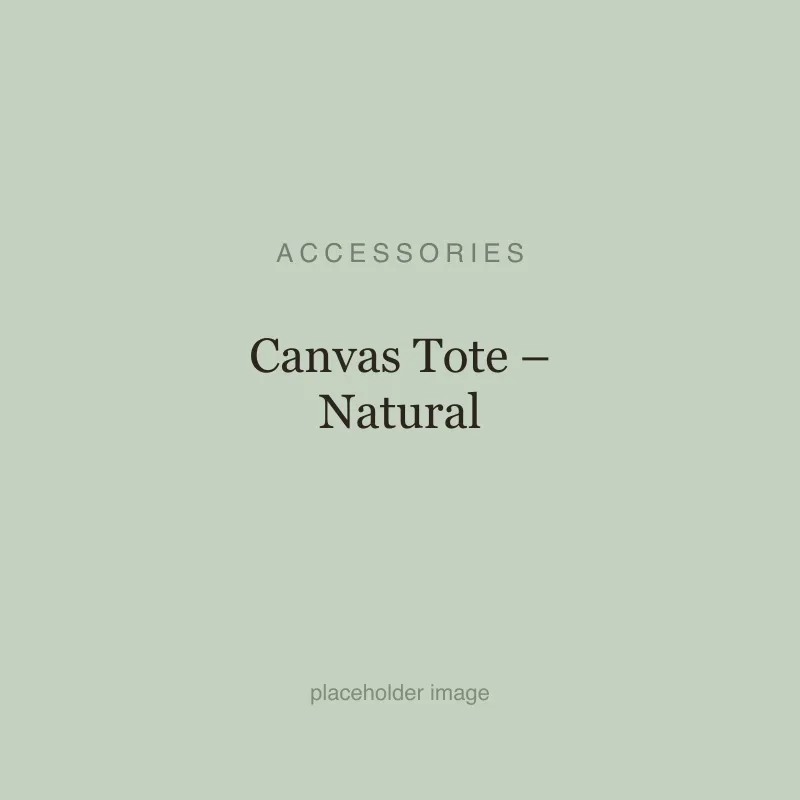 Canvas Tote – Natural