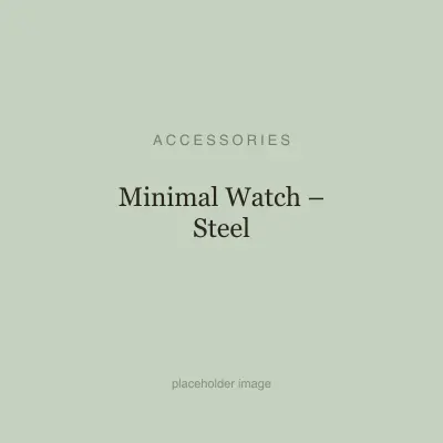 Minimal Watch – Steel